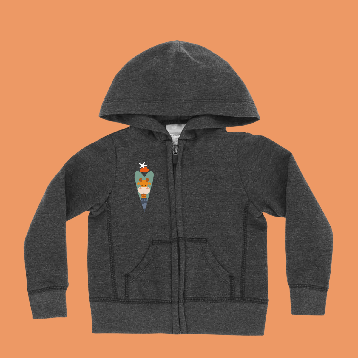 Hoodie con cierre: Lázaro Corazón