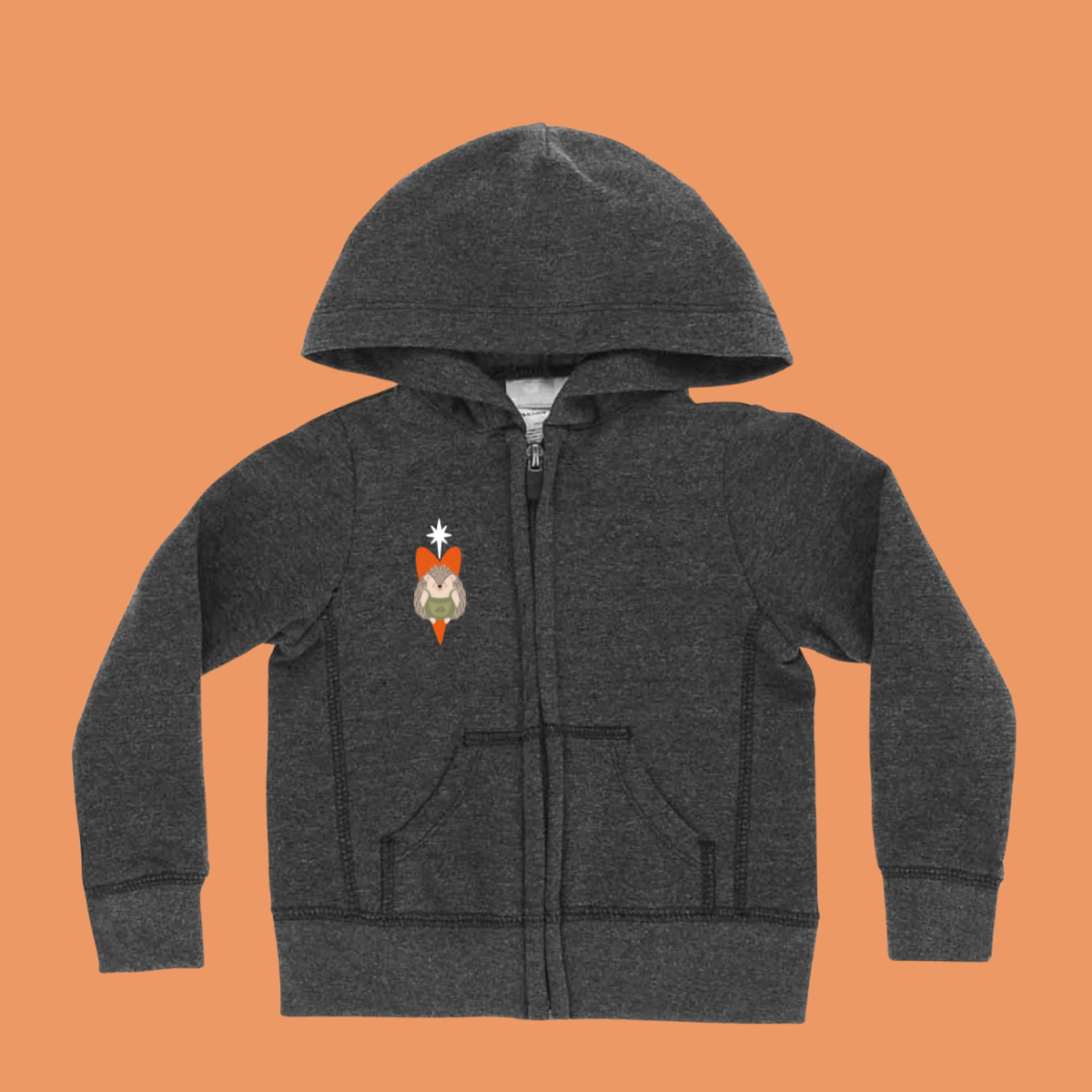 Hoodie con cierre: Filomena Corazón