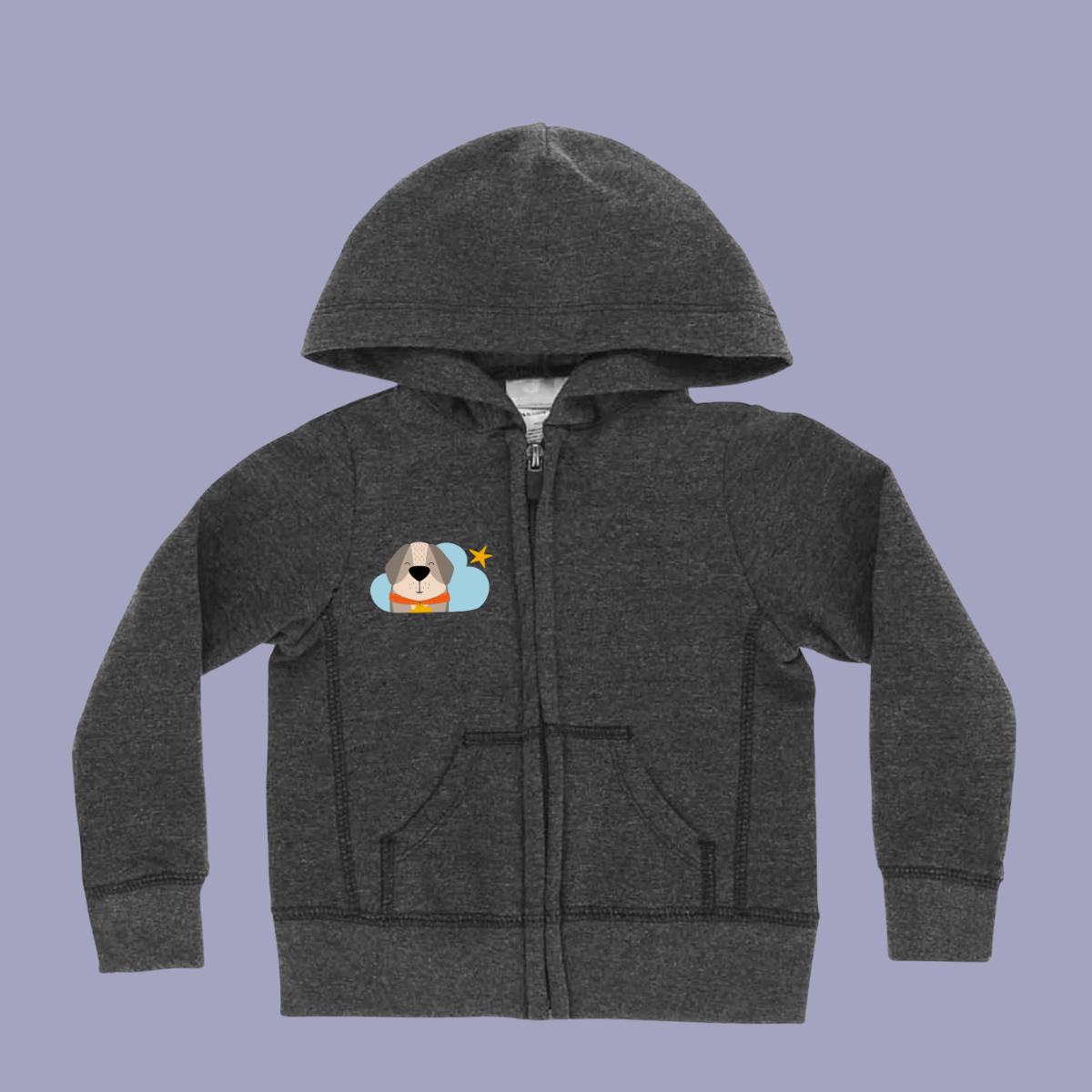 Hoodie con cierre: Leandro en la Nube