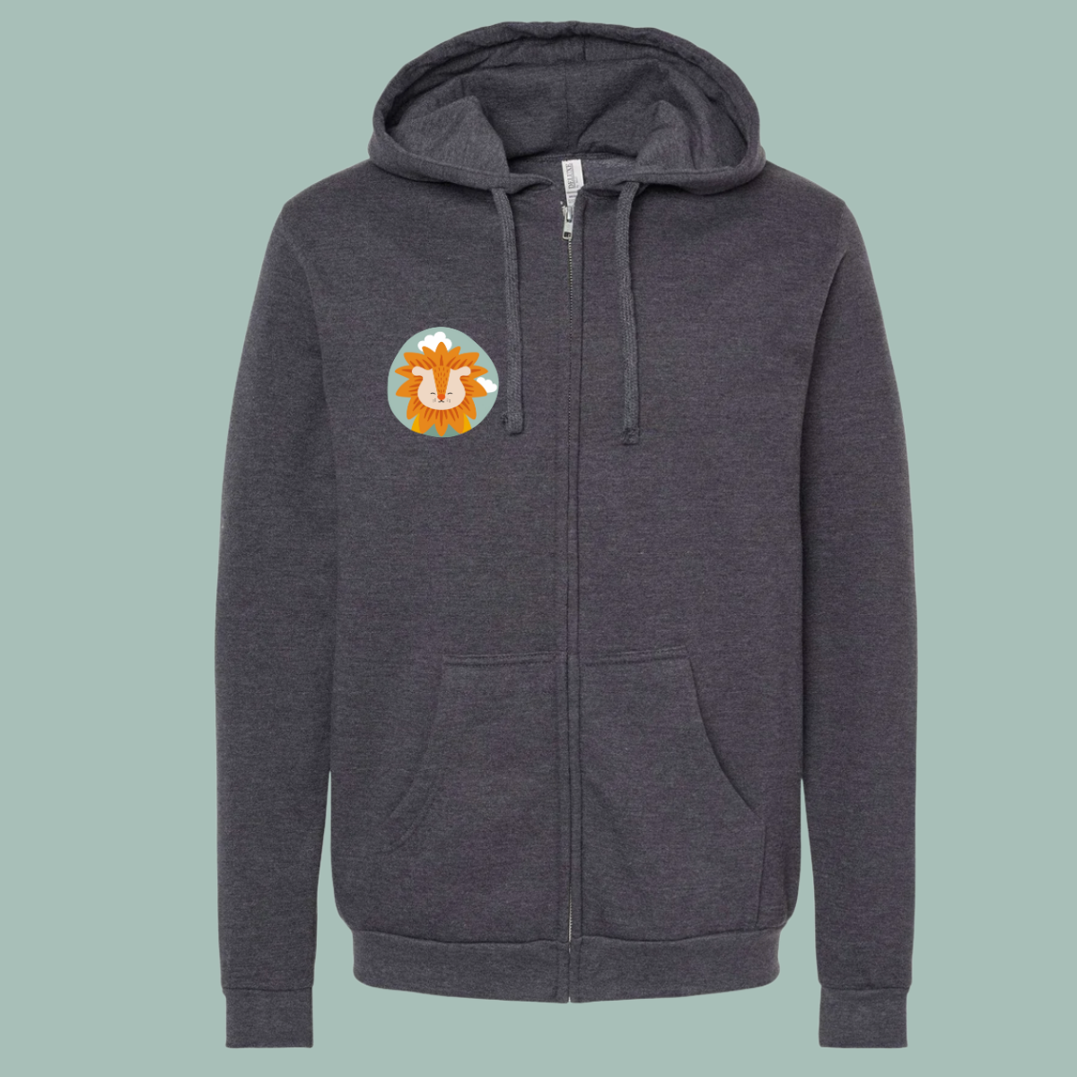 Hoodie con cierre: Retrato de Sabino