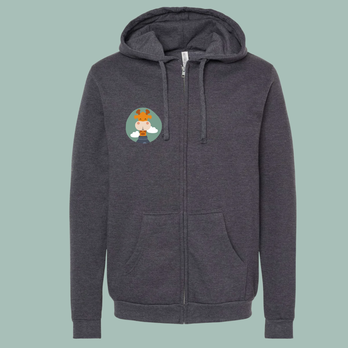 Hoodie con cierre: Retrato de Lázaro