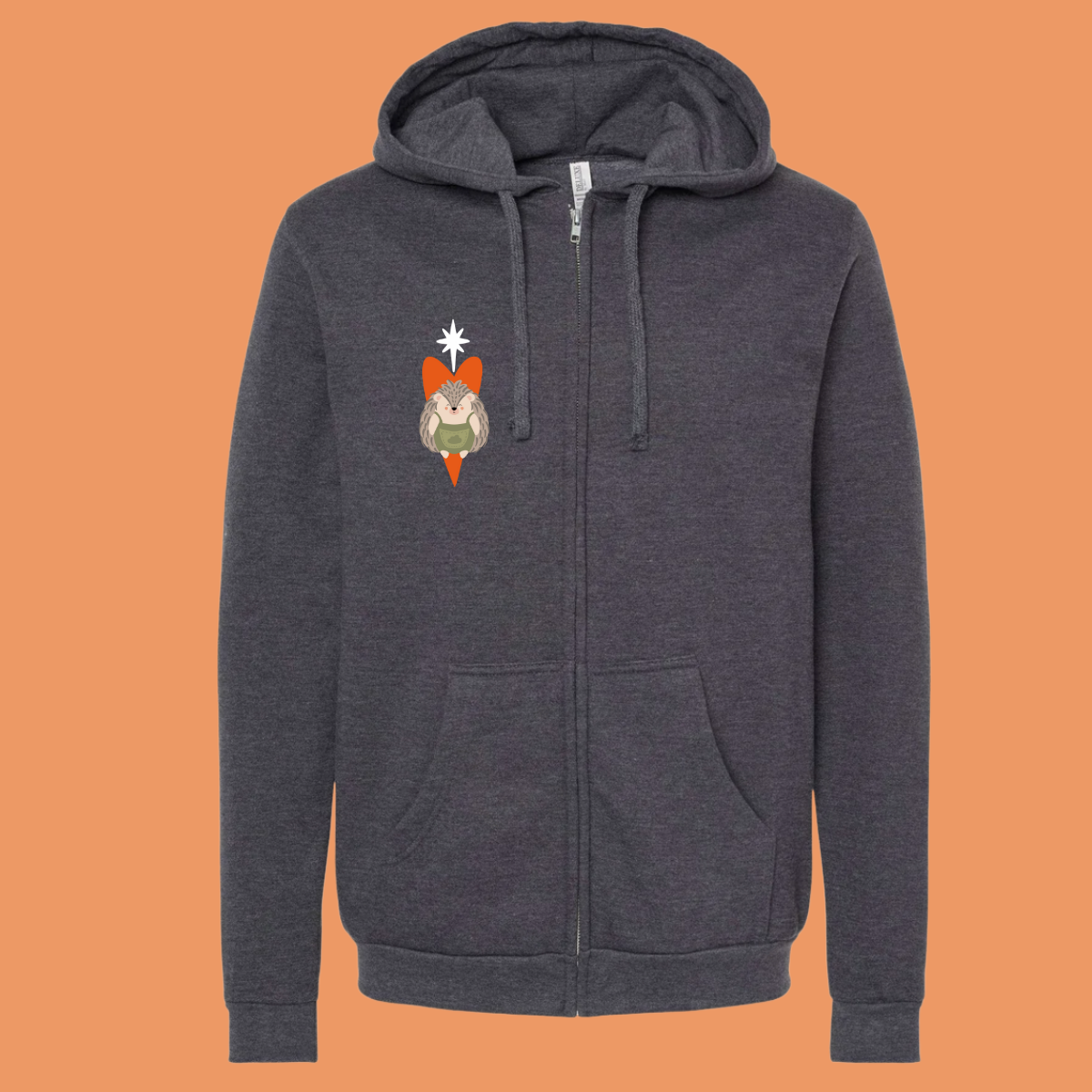 Hoodie con cierre: Filomena Corazón